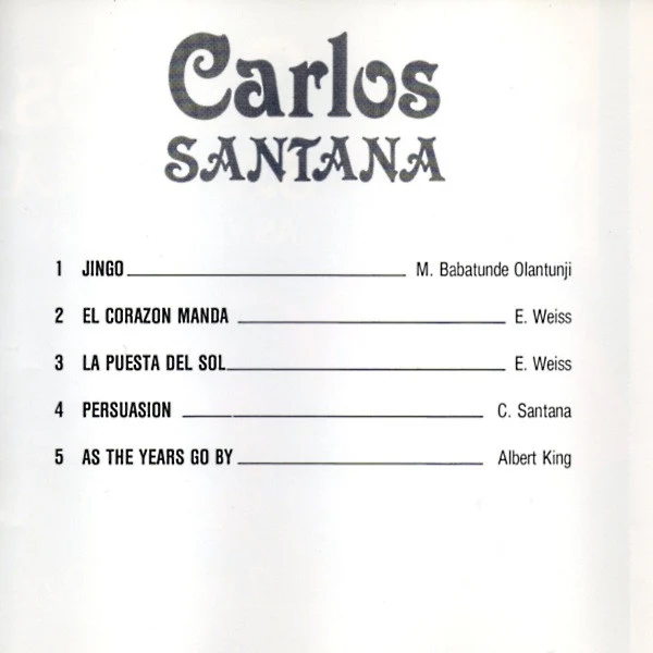 Carlos Santana - As Years Go By (CD, Comp) - Image 3