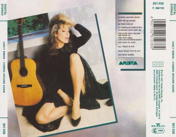 Carly Simon - Coming Around Again (CD, Album, RE, RP) - Image 2