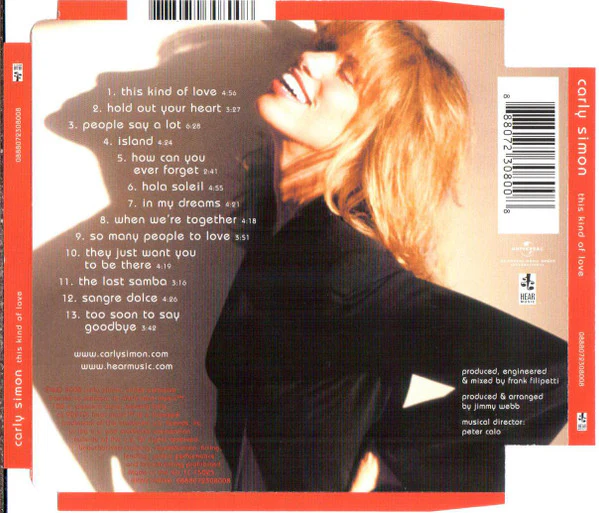 Carly Simon - This Kind Of Love  (CD, Album) - Image 3