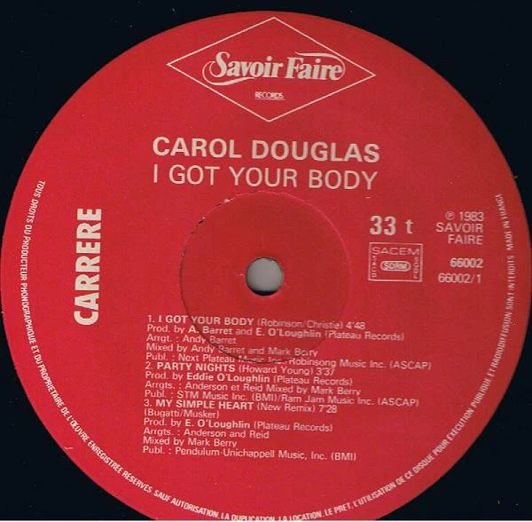 Carol Douglas - I Got Your Body (LP, Album) - Image 3