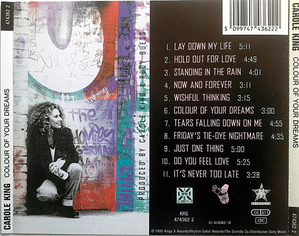 Carole King - Colour Of Your Dreams (CD, Album) - Image 2