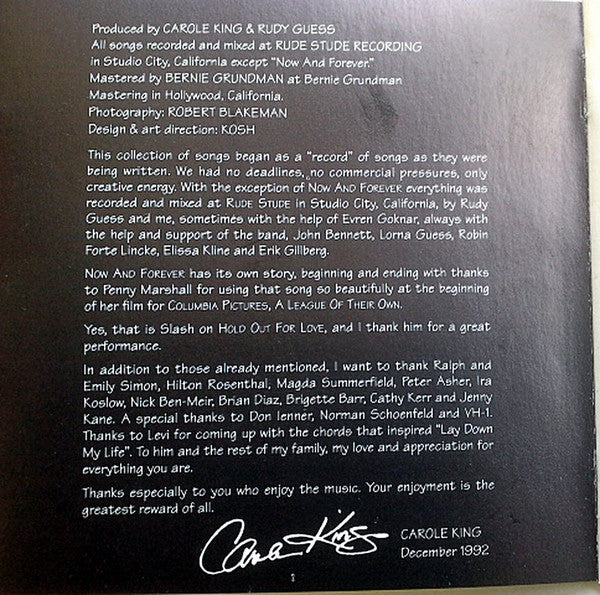 Carole King - Colour Of Your Dreams (CD, Album) - Image 4