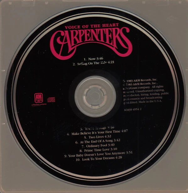 Carpenters - Voice Of The Heart (CD, Album, RM) - Image 2