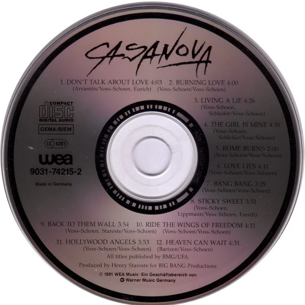 Casanova - Casanova (CD, Album) - Image 2