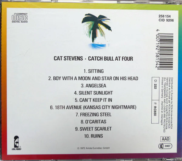 Cat Stevens - Catch Bull At Four (CD, Album, RE) - Image 2