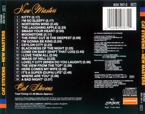 Cat Stevens - New Masters (CD, Album) - Image 2