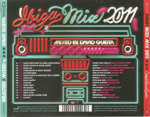 Cathy* & David Guetta - F*** Me I'm Famous Ibiza Mix 2011 (CD, Comp, Mixed) - Image 2