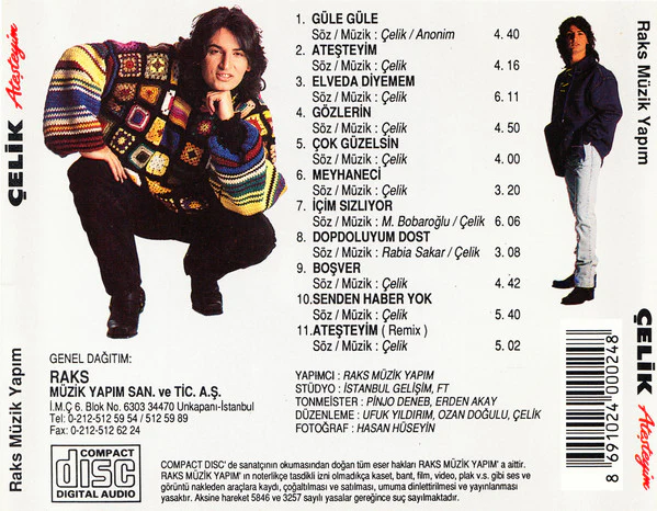 Çelik - Ateşteyim (CD, Album) - Image 3