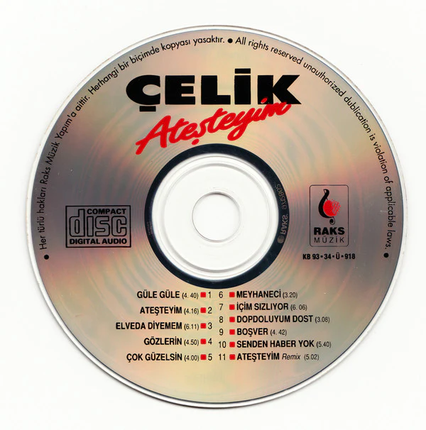 Çelik - Ateşteyim (CD, Album) - Image 4