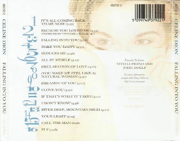 Céline Dion - Falling Into You (CD, Album) - Image 3