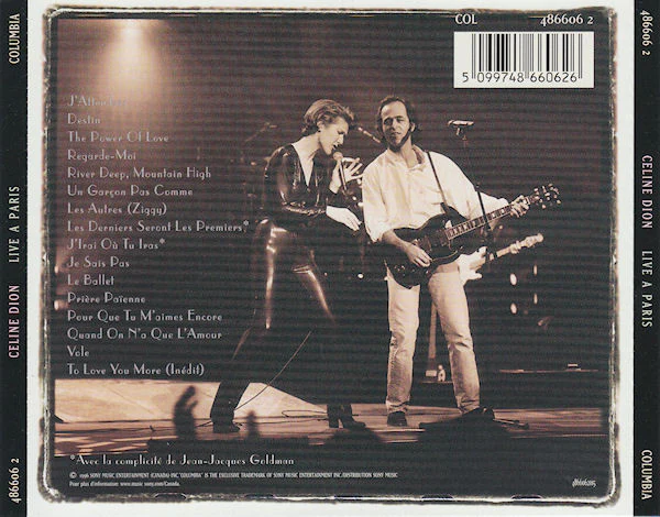Celine Dion* - Live A Paris (CD, Album) - Image 2