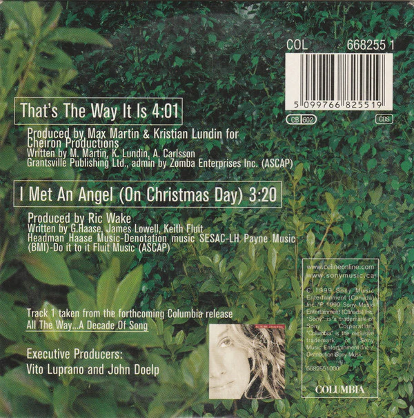 Celine Dion* - That's The Way It Is (CD, Single, Car) - Image 2