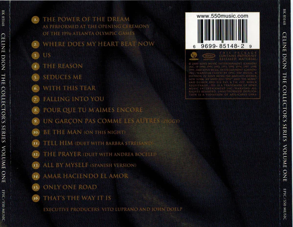 Celine Dion* - The Collector's Series Volume One (CD, Comp) - Image 2