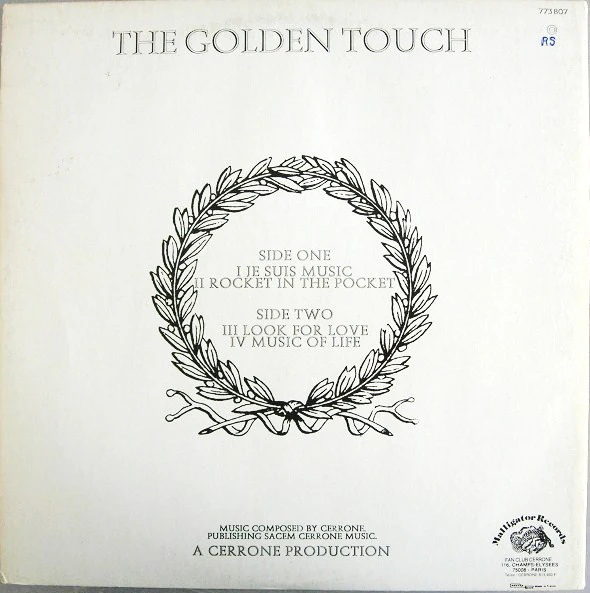 Cerrone - Cerrone IV - The Golden Touch (LP, Album, Whi) - Image 2