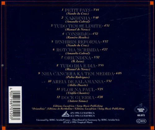 Cesaria Evora - Cesaria (CD, Album) - Image 2