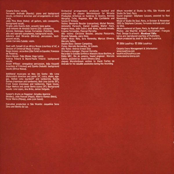 Cesaria Evora - Rogamar (CD, Album) - Image 5