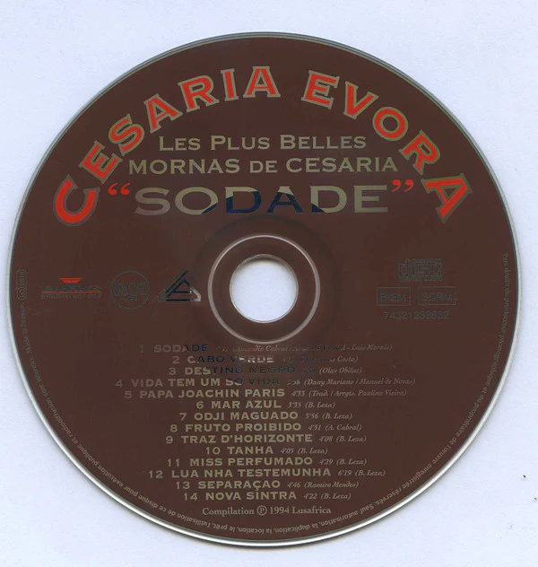 Cesaria Evora - "Sodade" (CD, Comp) - Image 3