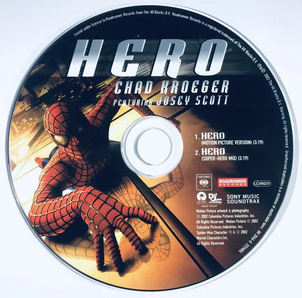 Chad Kroeger Featuring Josey Scott - Hero (CD, Single, Car) - Image 3