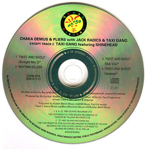 Chaka Demus & Pliers - Twist And Shout (CD, Maxi) - Image 3