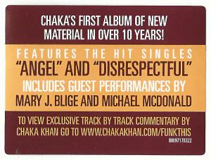 Chaka Khan - Funk This (CD, Album, Car) - Image 4