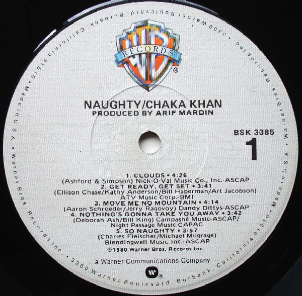Chaka Khan - Naughty (LP, Album, Win) - Image 3