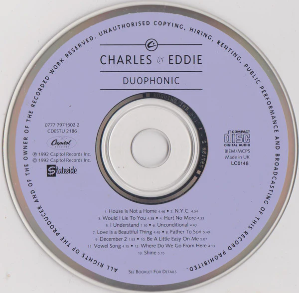 Charles & Eddie - Duophonic (CD, Album) - Image 4
