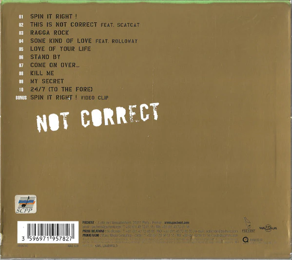 Charles Schillings - Not Correct (CD, Album, Enh) - Image 2