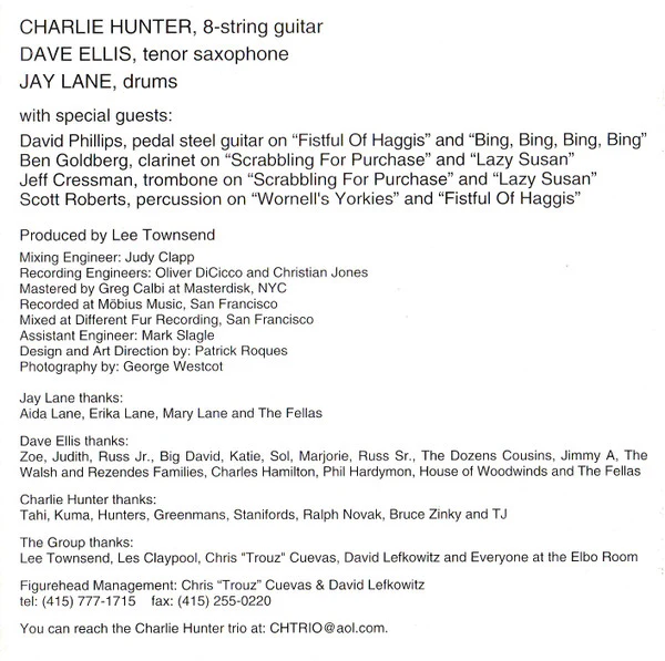 Charlie Hunter Trio - Bing, Bing, Bing! (CD, Album) - Image 3