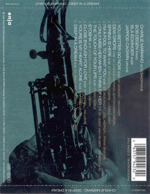 Charlie Mariano - Deep In A Dream (CD, Album) - Image 2
