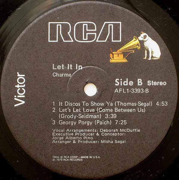 Charme  - Let It In (LP, Album) - Image 4