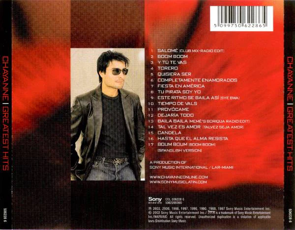 Chayanne - Greatest Hits (CD, Comp) - Image 3