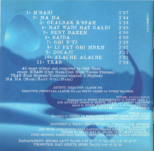 Cheb Mami - Saïda (CD, Album) - Image 2