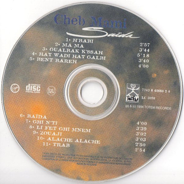 Cheb Mami - Saïda (CD, Album) - Image 4