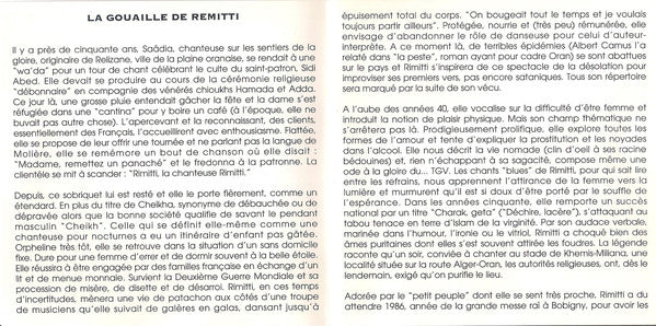 Cheikha Rimitti - Les Racines Du Raï = Raï Roots (CD, Comp) - Image 5