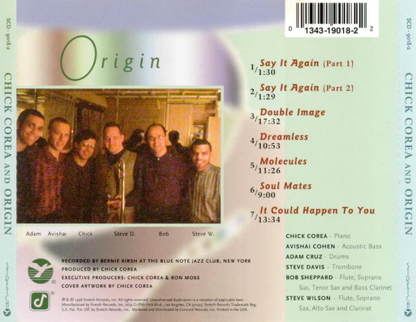 Chick Corea And Origin (12) - Live At The Blue Note (CD, Album) - Image 2