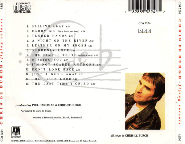 Chris de Burgh - Flying Colours (CD, Album) - Image 2