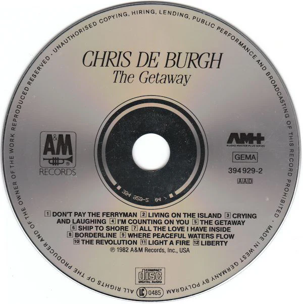Chris de Burgh - The Getaway (CD, Album) - Image 3