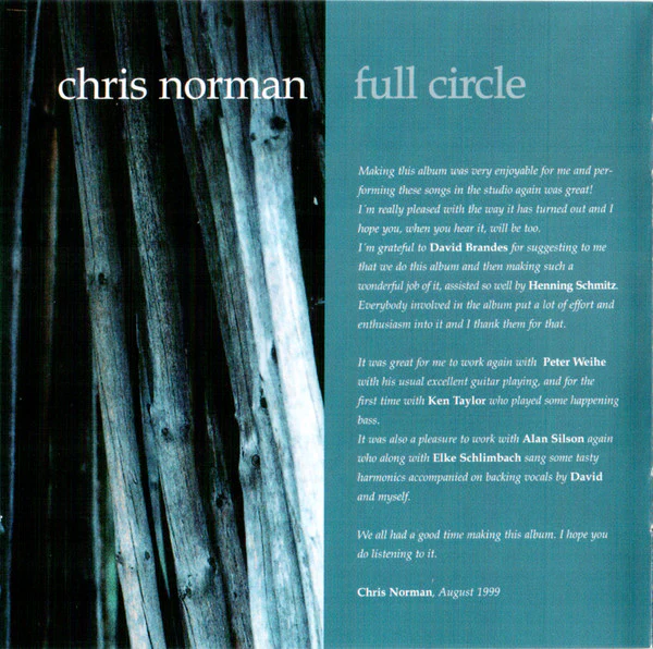 Chris Norman - Full Circle (CD, Album) - Image 5