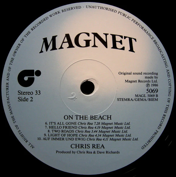 Chris Rea - On The Beach (LP, Album) - Image 4