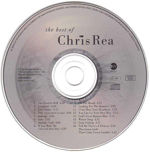 Chris Rea - The Best Of Chris Rea (CD, Comp) - Image 3
