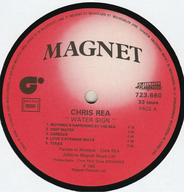 Chris Rea - Water Sign (LP, Album) - Image 4