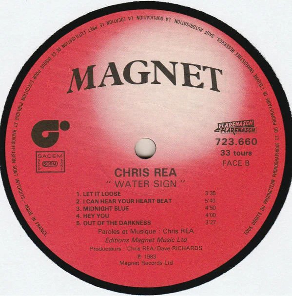 Chris Rea - Water Sign (LP, Album) - Image 5