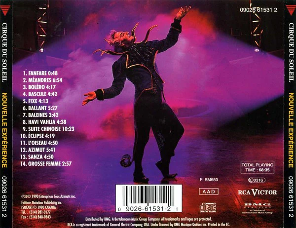 Cirque Du Soleil - Nouvelle Expérience (CD, Album, RE) - Image 2