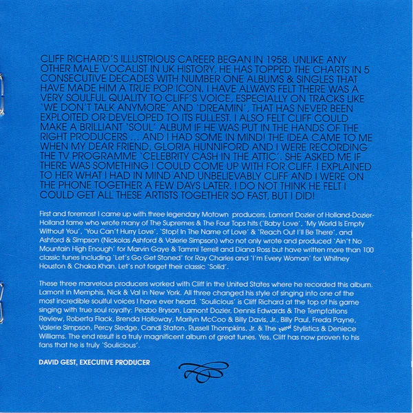 Cliff Richard - Soulicious (CD, Album) - Image 5