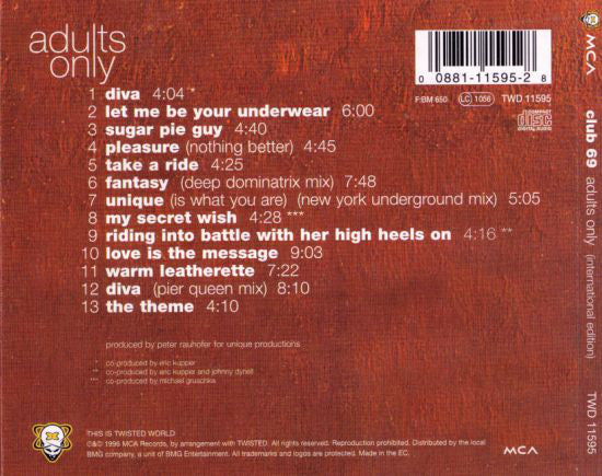Club 69 - Adults Only (International Edition) (CD, Album, RE) - Image 2