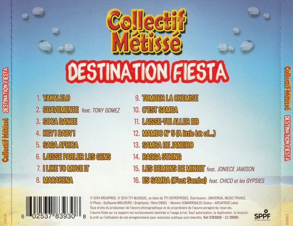 Collectif Métissé - Destination Fiesta (CD, Album) - Image 2