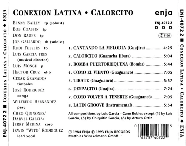 Conexion Latina - Calorcito (CD, Album) - Image 2