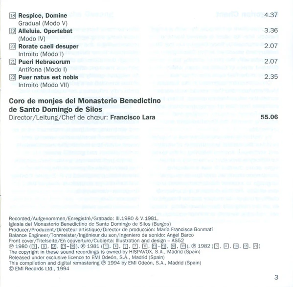 Coro De Monjes Del Monasterio De Santo Domingo De Silos - Canto Noël (CD, Comp, RM) - Image 5