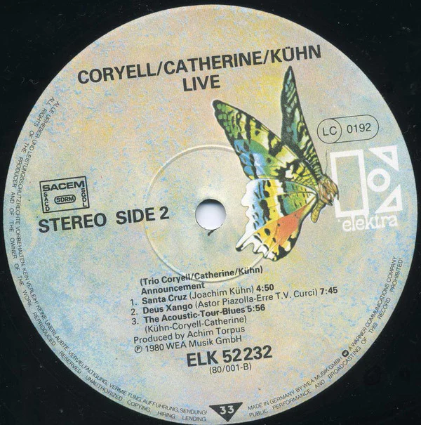 Coryell* · Catherine* · Kühn* - Live! (Paris · Berlin · Brussels · Montreux · Vienna ...) (LP, Album) - Image 4