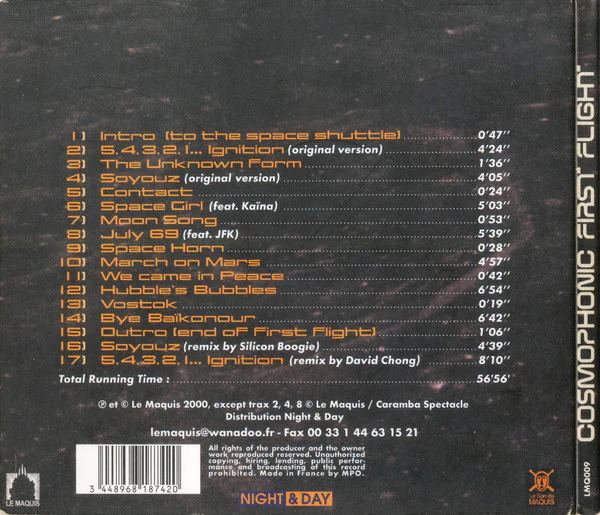 Cosmophonic - First Flight (CD, Album, Mixed, Dig) - Image 2